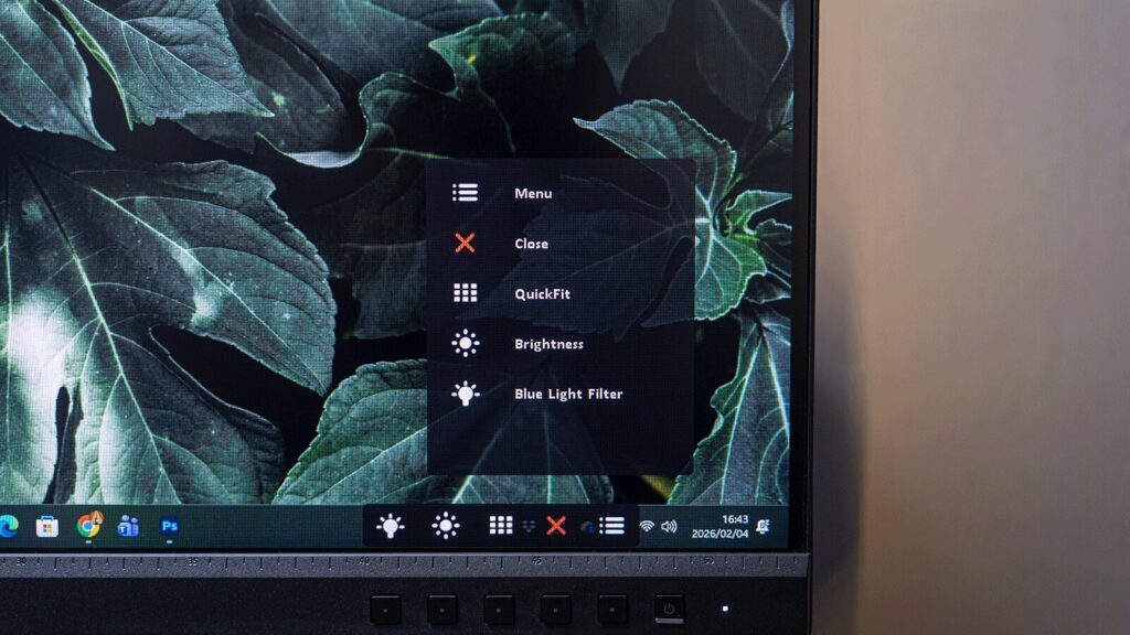 ASUS ProArt PA248QV 前面 メニューボタン