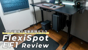 FlexiSpot EF1 レビュー | 今一番コスパのいい電動昇降デスクはコレだ！デスク周り・デスク環境改善アイテム