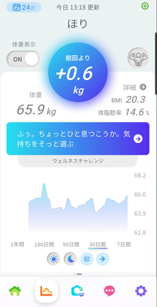 スマートバスマット Smart Bath Mat ウェリーアプリ 管理画面TOP