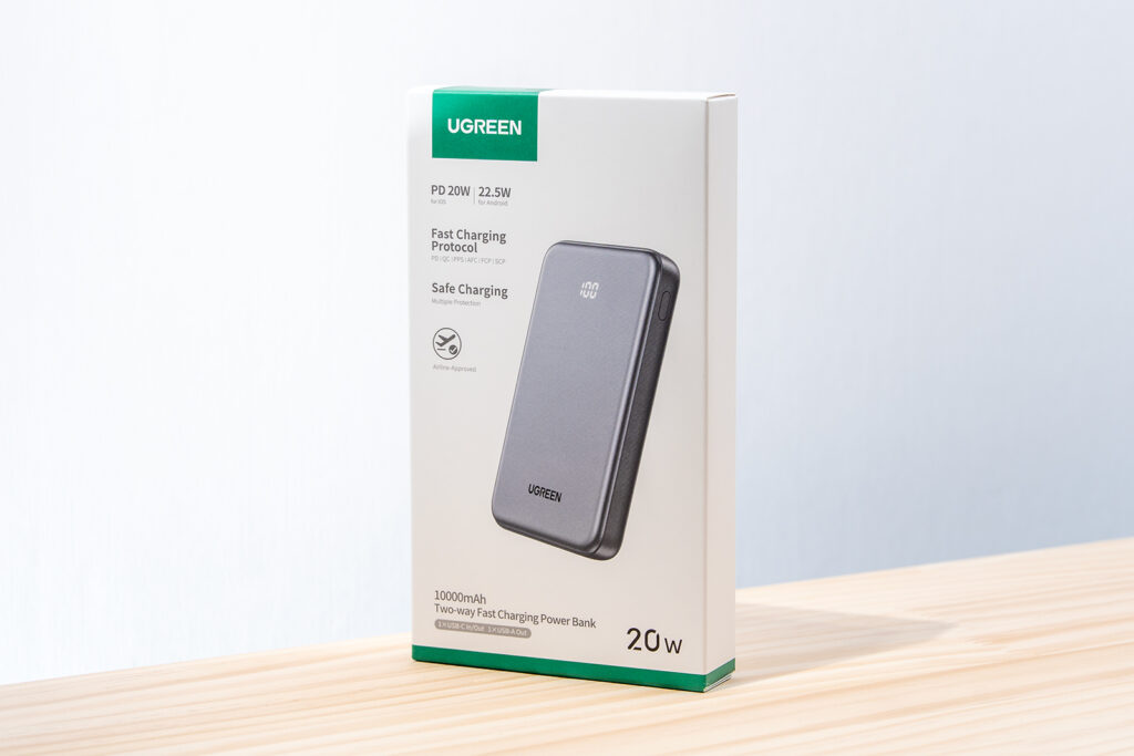 UGREEN 20W Two-way Fast Charging Power Bank モバイルバッテリー 開封前