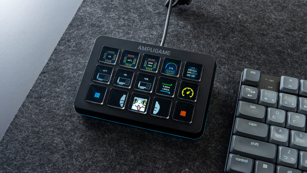 FIFINE D6 ストリームコントローラー レビュー CPUやGPUのステータス表示で常に状況を確認できる