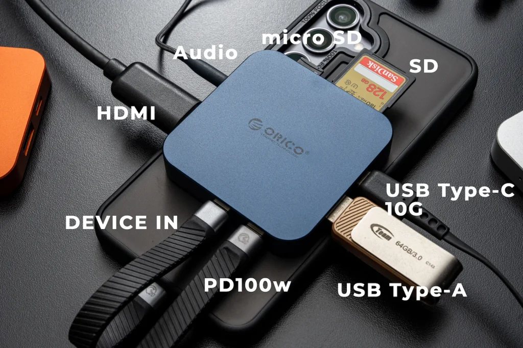 ORICO MG7のハブ機能一覧
