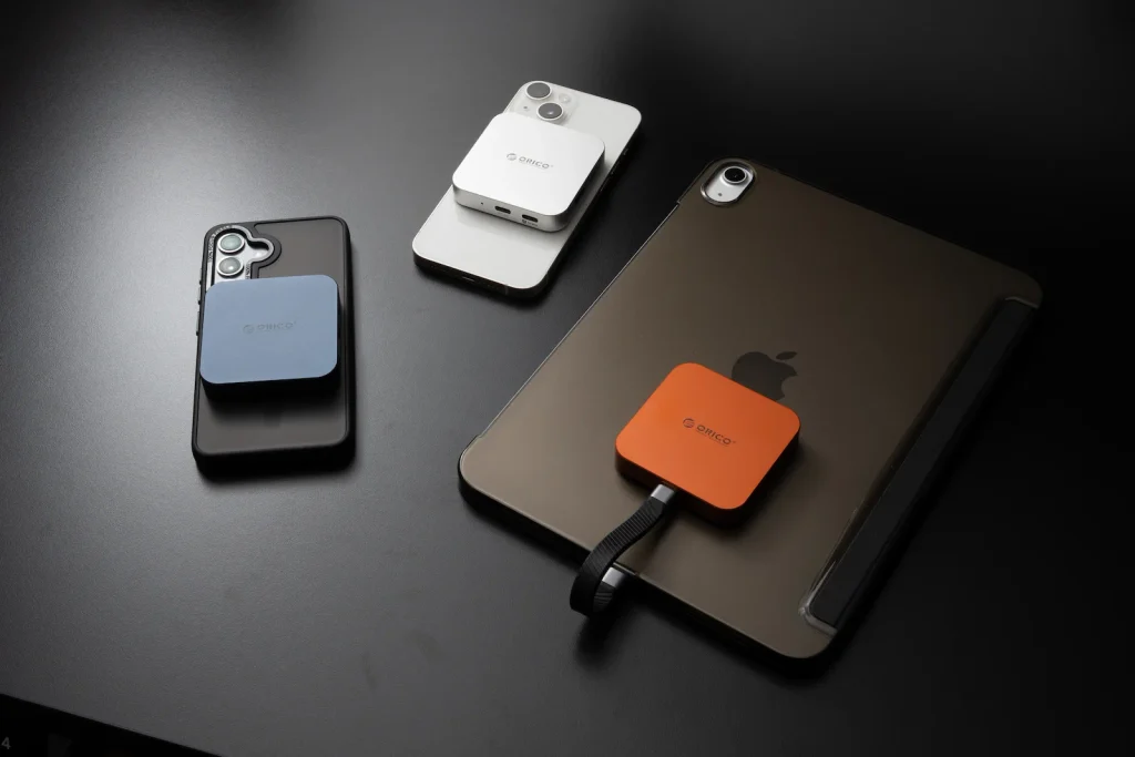 ORICO MG7 Galaxy,iphone,ipadに接続したイメージ