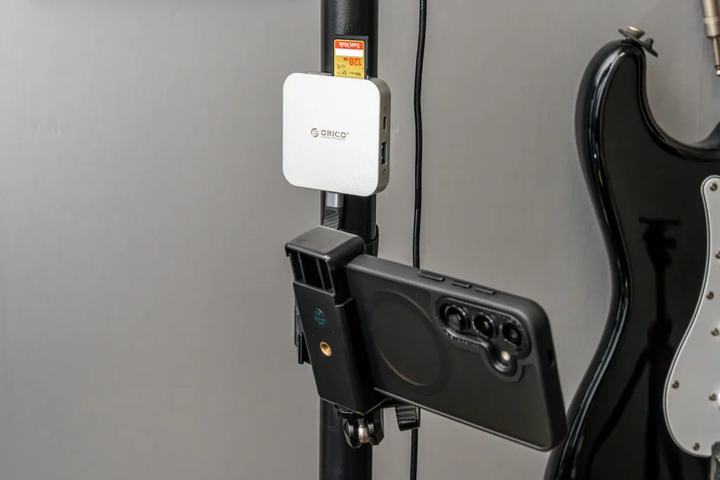 ORICO MG7スマホ固定撮影用で外部ストレージとして使う
