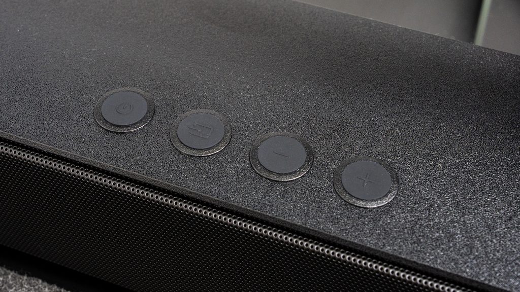 サンワダイレクト PCスピーカー 400-SP129 本体上部の物理ボタン